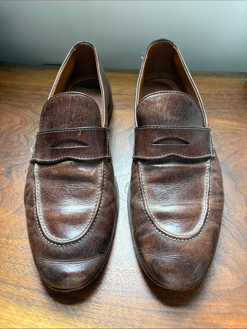 Brunello Cucinelli brown loafers